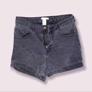 black h&m shorts